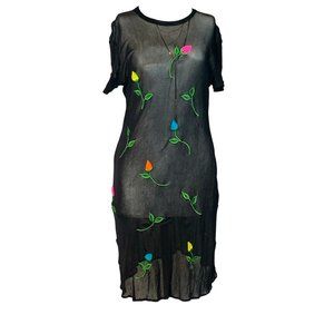 Vintage 90’s Mesh Little Black Dress